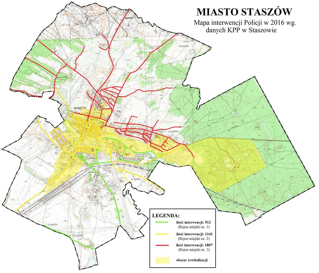 Tym samym obszar rewitalizacji wyznaczony w granicach Staszowa posiada charakter wielofunkcyjny i spełnia szereg istotnych funkcji (m.in.