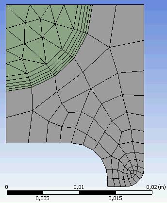 Dodatkowo dla siatek z włączoną funkcją Advanced Size Function on Curvature & Proximity ustawiono Proximity Accuracy 0,5; Num Cells Across Gap: Default (3).