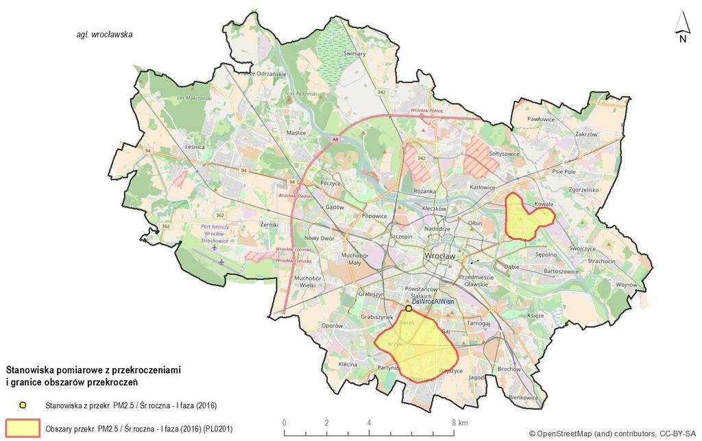 Ocena poziomów substancji w powietrzu oraz wyniki klasyfikacji stref województwa dolnośląskiego za 2016 