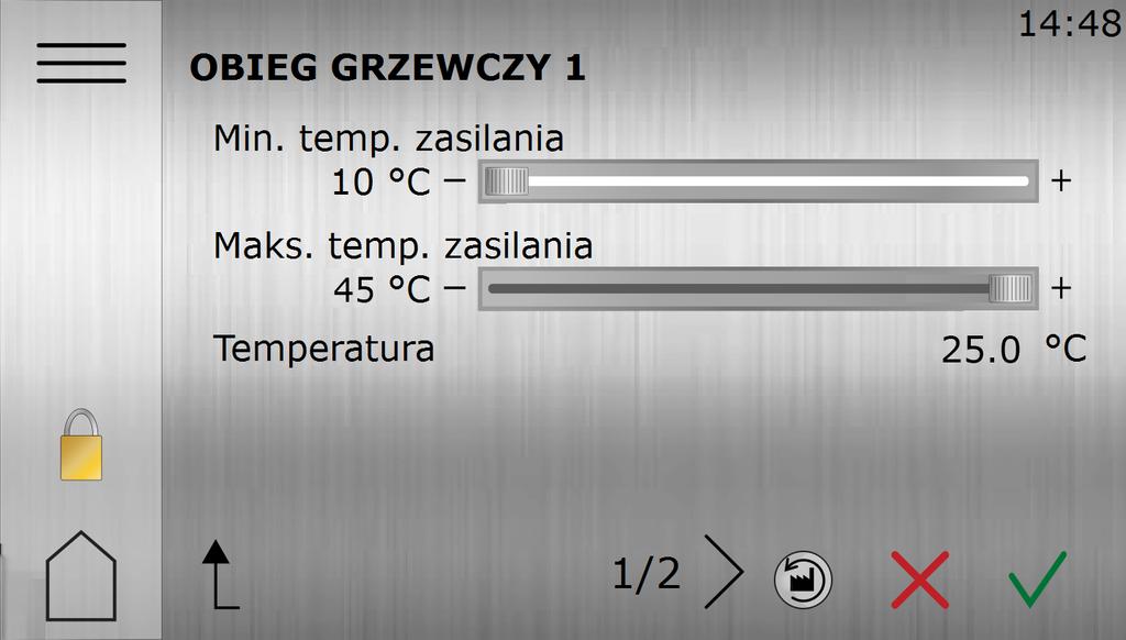 5.6 Obiegi grzewcze Obieg grzewczy 1 jest dostępny fabrycznie, ale wymaga dodatkowego wyposażenia. Obieg grzewczy 2-5 wymaga modułu rozszerzającego, sprzedawanego oddzielnie jako akcesorium.