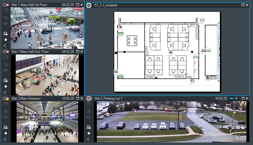 Bosch Video Management System Interfejs użytkownika pl 61 Kliknij, aby ustawić ogniskowanie blisko / ogniskowanie daleko. Położenia zaprogramowane Kliknij, aby zamknąć przysłonę / otworzyć przysłonę.