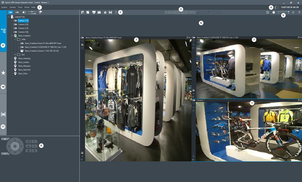 8 2 pl Wstęp Bosch Video Management System Wstęp Program BVMS Viewer jest sieciową aplikacją dozoru wizyjnego do oglądania na żywo i odtwarzania obrazów z sieci dołączonych kamer i rejestratorów