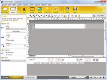 KORZYSTANIE Z OPROGRAMOWANIA P-TOUCH Tryby działania Program P-touch Editor może działać w trzech trybach: [Express], [Professional] i [Snap].