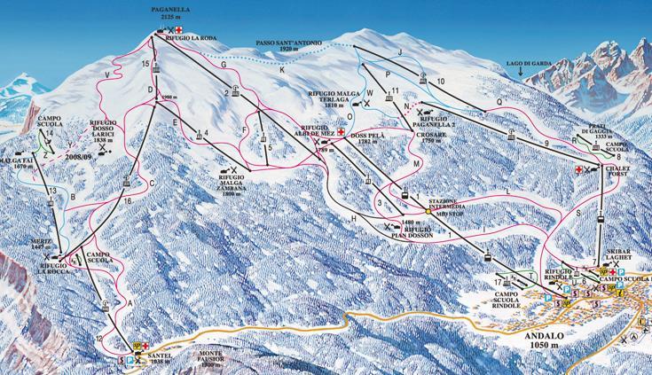 Karuzela narciarska Paganella jest jedną z najbardziej atrakcyjnych w rejonie Val di Sole.