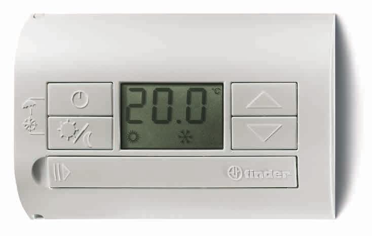SERIA SERIA Termostat programowalny Programowalny termostat pokojowy iezależnie nastawiane wartości temperatur dla dnia i nocy Zakres temperatury (+5 +37) C Zasilanie: 3 V DC (2 baterie 1.
