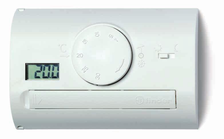 SERIA Termostat programowalny SERIA Programowalny termostat pokojowy Regulacja temperatury od 5 do 33 C Zasilanie: 3 V DC (2 baterie 1.