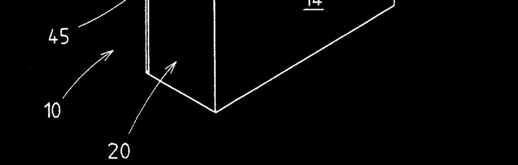 znamienne tym, że: a) klapka mocująca (37) utworzona za pomocą perforowań w kształcie U lub C w obszarze wewnętrznego skrzydełka wieczka (28), ma przegub liniowy (39), zwrócony ku krawędzi