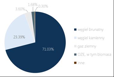 Zapotrzebowanie elektrowni opalanych węglem brunatnym na to paliwo jest w 100 % pokrywane przez kopalnie wchodzące w skład PGE GiEK S.A. Podstawowe dane produkcyjne PGE GiEK S.A. przedstawia rysunek 11.