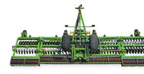 Uprawa gleby Kompaktowa brona talerzowa Catros 30 31 Szerokość robocza Głębokość robocza 12 m, zaczepiana, układ jezdny 5 cm do 14 cm ( 510 mm) Bezpieczny transport po drogach z zachowaniem