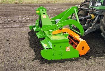 Uprawa gleby Brona wirnikowa KE 42 43 KE Special Szerokość robocza Moc ciągnika 2,5 m / 3 m do 140 KM KE Super Szerokość robocza Moc ciągnika 3 m / 3,5 m / 4 m do 180 KM Z napędem pośrednim mogą