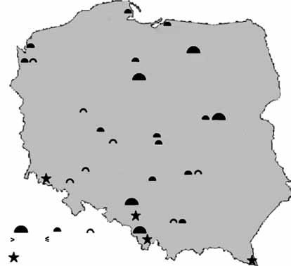 Wybrane aspekty turystyki astronomicznej w województwie lubelskim 135 Gdynia Frombork Międzyzdroje Szczecin Grudziądz Toruń Olsztyn Poznań Potarzyca Kalisz Łódź Piotrków Trybunalski Warszawa Wrocław