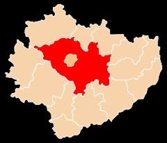 Powiat kielecki położony jest w centralnej części województwa świętokrzyskiego i zajmuje 1/5 jego powierzchni, tj. 224.607 ha.