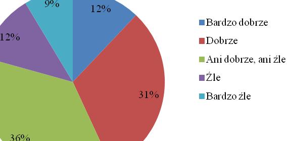Na tle wyników badań wskazane odpowiedzi należy uznać za pozytywne i dające bardzo duży potencjał do poprawy, gdyż 31% badanych ocenie jakość współpracy dobrze i 12% bardzo dobrze.