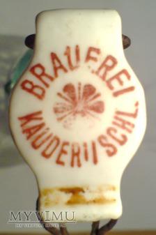 Porcelanka Brauerei Kauder i/schl. - Kłaczyna 209-0-0 Porcelanka Brauerei Kauder i/schl. - Kłaczyna Porcelanka z browaru w Kłaczynie. W/g informacji na browar.