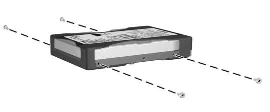 Instalowanie wewnętrznego 3,5-calowego dysku twardego Uwaga System nie obsługuje dysków twardych Parallel ATA (PATA). 1.