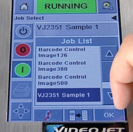 Dlatego firma Videojet oferuje wiele opcji kontroli jakości nadruków do drukarek z serii 2300. Interfejs użytkownika Videojet CLARiTY TM jest wyposażeniem standardowym drukarek z serii 2300.