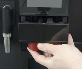 Czyszczenie Czyszczenie ręczne 7.6.9 Czyszczenie ręczne systemu mleka Niebezpieczeństwo poparzenia Jeżeli przez przypadek dojdzie do wydawania napoju, może to spowodować poparzenia.