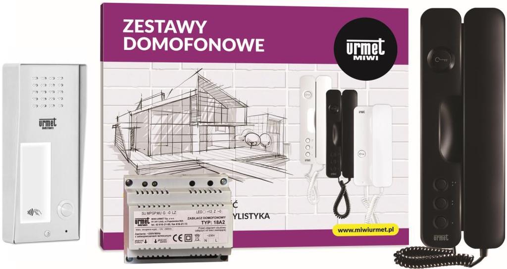 INSTRUKCJA ZESTAW DOMOFONOWY ANALOGOWY Z PANELEM ELITE (NATYNKOWYM) ZINTEGROWANYM Z CZYTNIKIEM