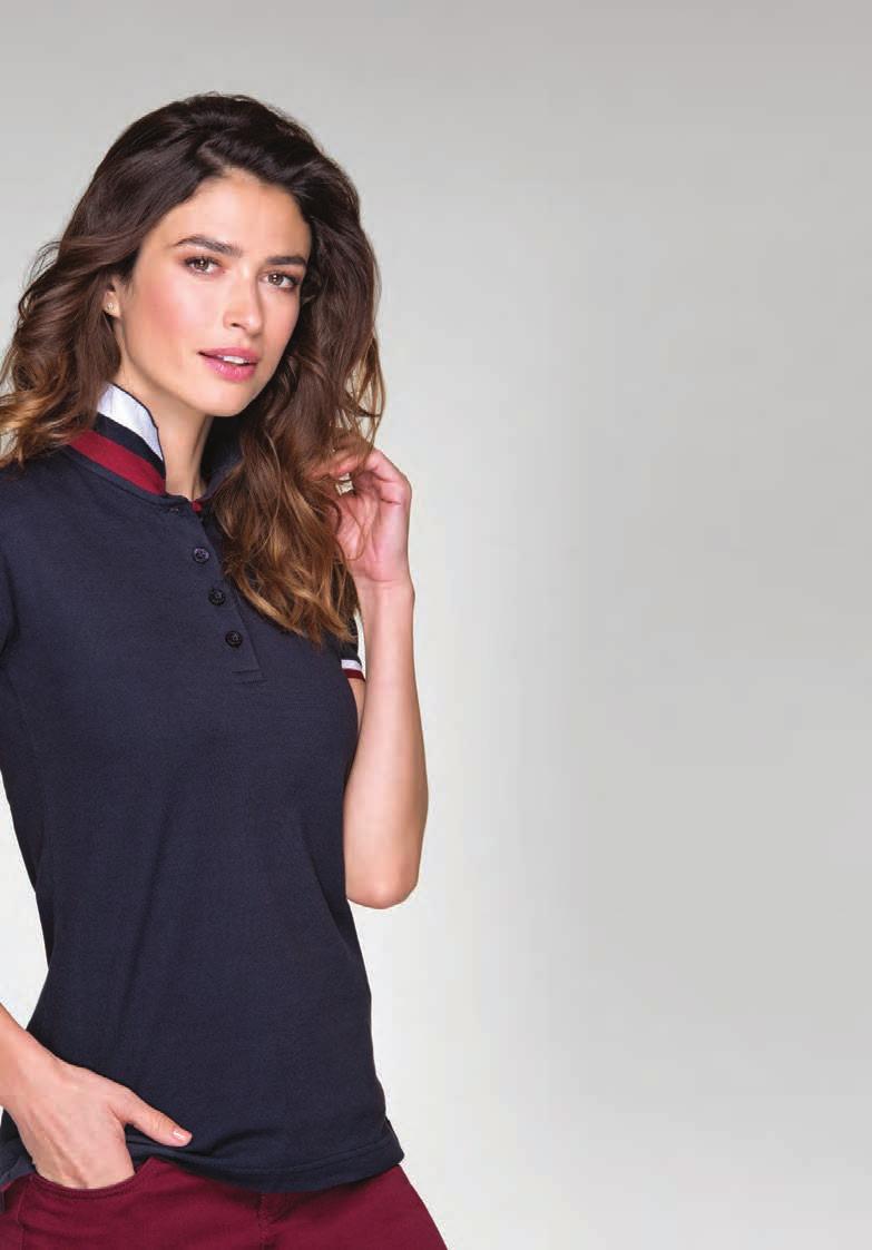 COLLAR UP KOSZULKA POLO MĘSKA 256 COLLAR UP KOSZULKA POLO DAMSKA 257 Modna męska koszulka polo z krótkim rękawem ozdobiona detalami w kontrastowym kolorze.