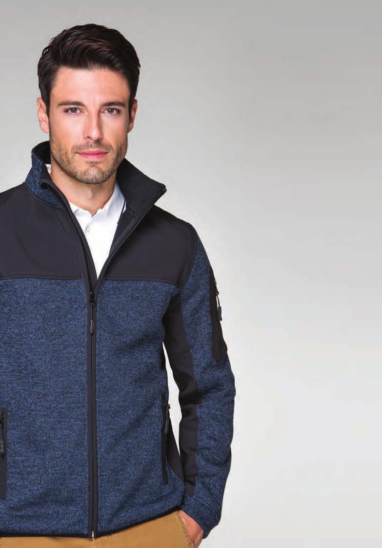 CONTRAST STRIPE LS KOSZULKA POLO MĘSKA 258 CASUAL KURTKA MĘSKA SOFTSHELL 550 Stylowa koszulka polo z długim rękawem ozdobiona detalami w kontrastowym kolorze.