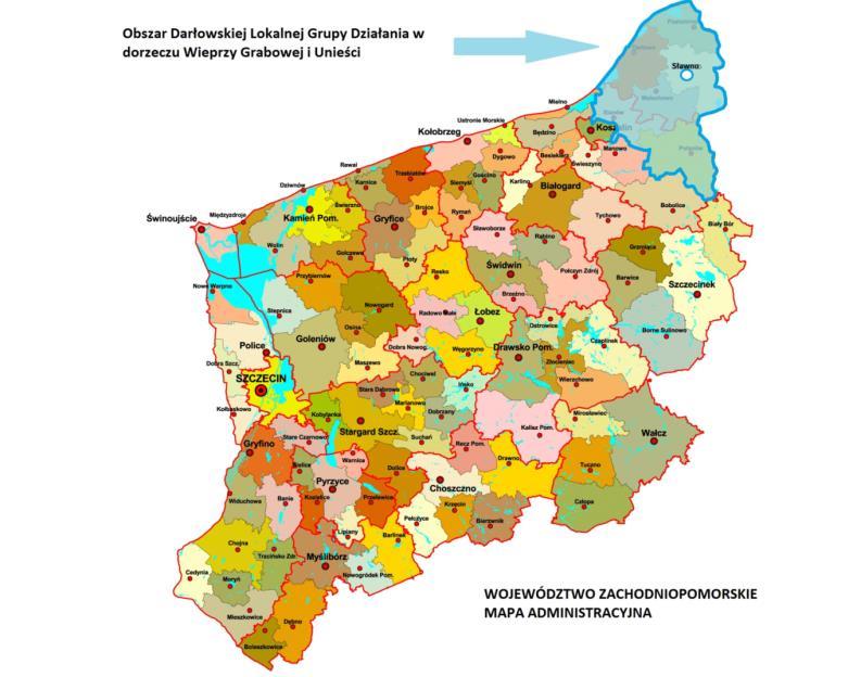 4 Obszar DLGR Województwo Zachodniopomorskie 3. Potencjał Darłowskiej Lokalnej Grupy Rybackiej. 3.1.