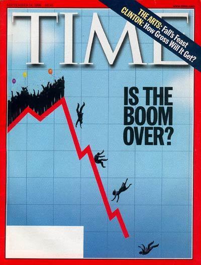 Okładka tygodnika TIME z 28 września 1992 roku Również w czasie kryzysu rosyjskiego nastawienie inwestorów i ekonomistów świadczyło o dużych obawach, co