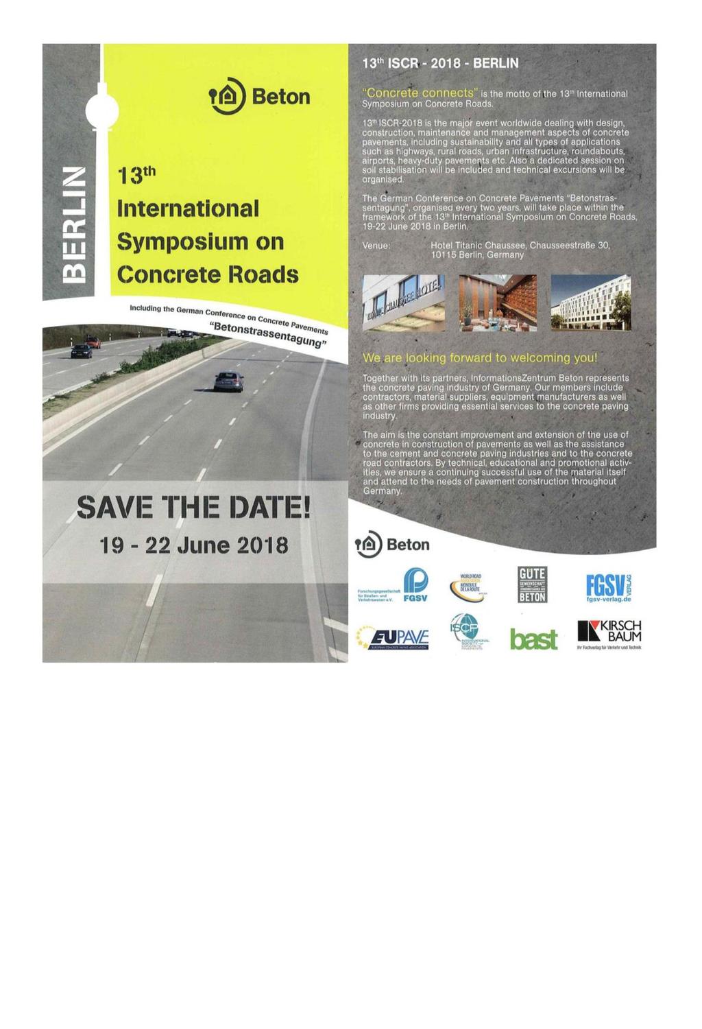 Zaproszenie na międzynarodową konferencję betonową