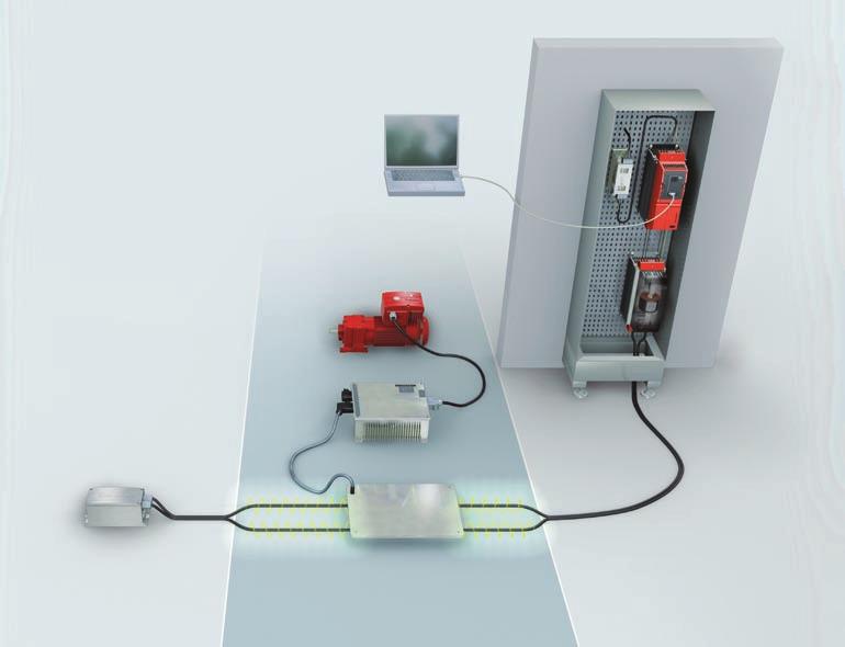 10 Przekaz i zarządzanie energią MOVITRANS System pozwalający na bezprzewodowy przesył energii pomiędzy komponentami stacjonarnymi a komponentami mobilnymi.