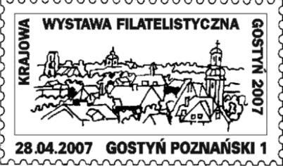 ROCZNIK GOSTYŃSKI 4 2017 Od 28 kwietnia do 6 maja 2007 roku w salach Domu Katolickiego w Gostyniu została zorganizowana Krajowa Wystawa Filatelistyczna Gostyń 2007.