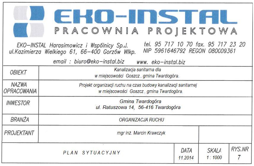 ustawić 10-20m na czas bud. odc. 2 ustawić 20-30m na czas bud. odc. ustawić 20-30m na czas bud. odc. na czas bud. odc. 1 ustawić 10-20m ustawić 10-20m na czas bud.