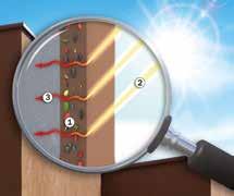 Nagrzanie ciemnych elewacji promieniami słonecznymi zazwyczaj może prowadzić do skurczów termicznych i mikrospękań powierzchni. TSR (TOTAL SOLAR REFLECTANCE) tzw.