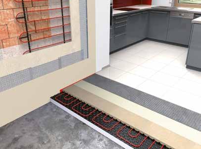 Przykładowe rozwiązania systemowe dla ogrzewania podłogowego: na podłożu betonowym Tab. 8. Podkłady samopoziomujące (jastrychy płynne).