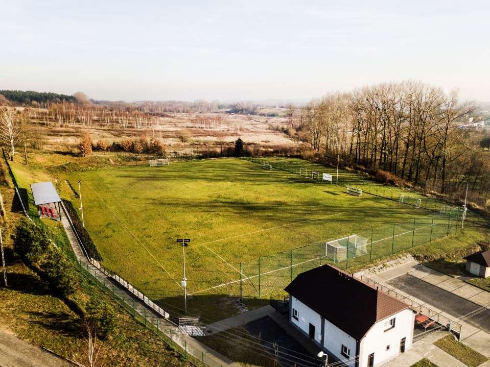 Przebudowany stadion z lotu ptaka widoczne