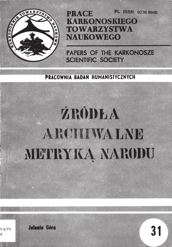 MARIAN IWANEK nym, uzupełniających i poszerzających tekst samej monografii (w tym do rozdziału Rok 1945 18 uwag, rozdziału Ludność 7 uwag, rozdział Organizacje polityczne i społeczne 26 uwag, Życie