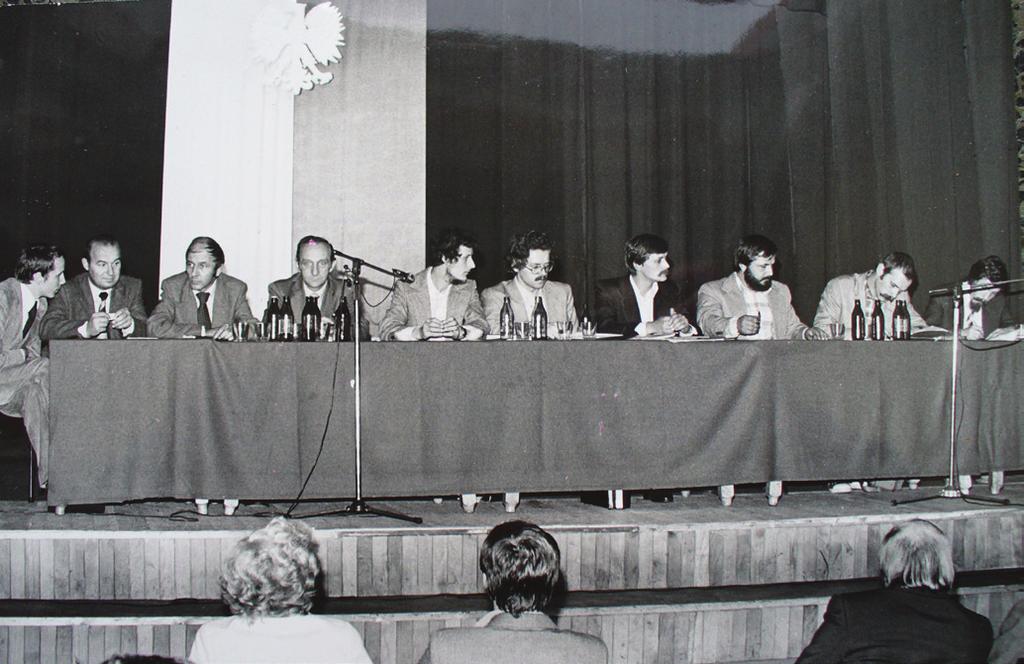 JAN RYSZARD SIELEZIN Spotkanie władz województwa jeleniogórskiego i Solidarności w Teatrze im. C. Norwida 1.12.1980 r.