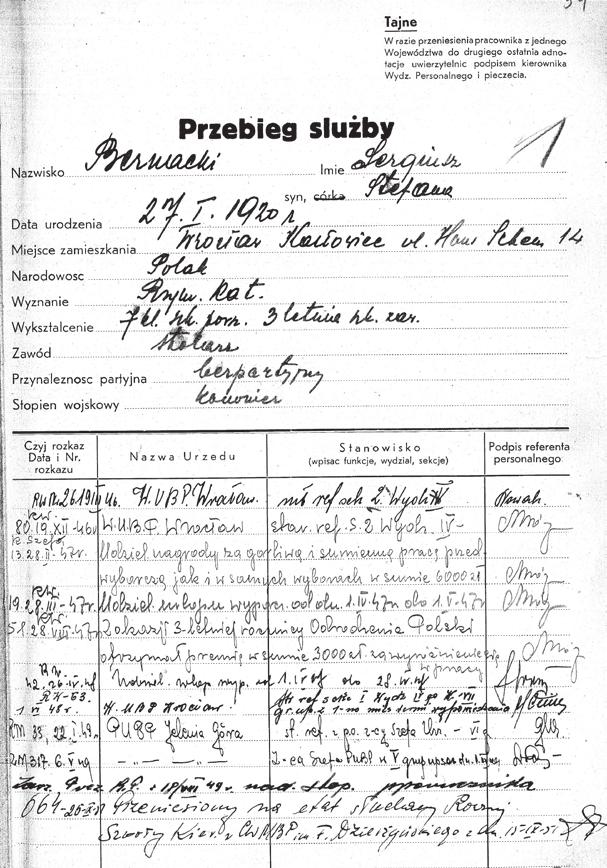 ROBERT KLEMENTOWSKI typu materiałów wytworzonych zostało przez wojskowy aparat sprawiedliwości w latach 1946-1955 (Wojskowy Sąd Rejonowy i Wojskowa Prokuratura Rejonowa we Wrocławiu) oraz sądownictwo