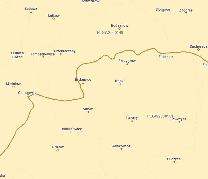 źródło: https://warunki.krakow.rzgw.gov.pl/imap/ Rysunek 8.
