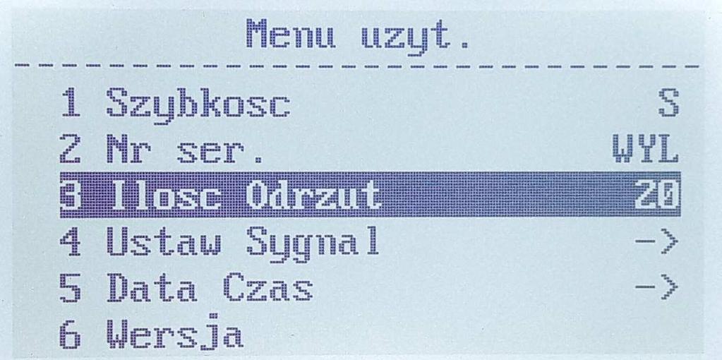 lub 20 banknotów) c) Wciśnij przycisk "RESET",