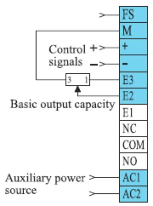 7. Regulacja poziomu wyzwalania Basic output capacity = regulacja poziomu wyzwalania 8.