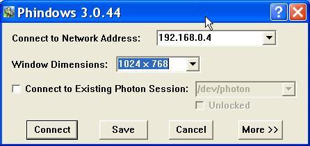 Na komputerze macierzystym należy uruchomić serwer o nazwie phrelay, program ten jest częścią QNX6.5 Software Development platform. Należy też w pliku /etc/inetd.