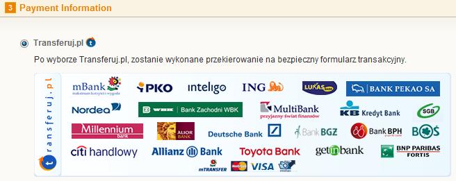 6. Od teraz Twoi klienci będą mogli dokonywać szybkich płatności online przez system Transferuj.pl. 3.