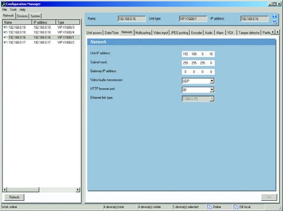 PL 10 Instrukcja szybkiej instalacji Moduł VIP X1600 7. Przypisywanie adresu IP Zainstalować program Configuration Manager z płyty CD-ROM dostarczanej z serwerem VIP X1600.