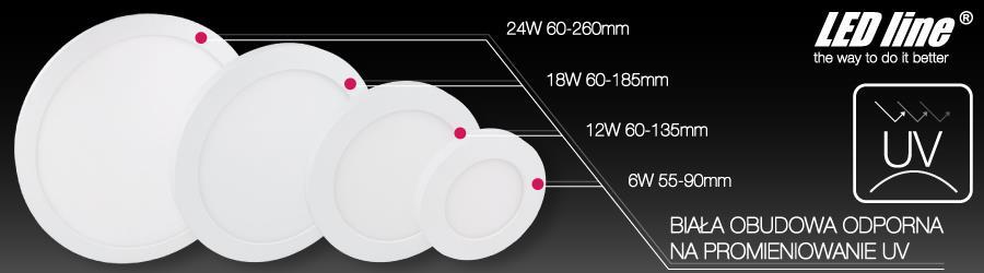 3. Cieszysz się bielą oprawy przez długie lata Obudowa paneli LED line EasyFix jest wykonana z najwyższej jakości materiału, odpornego na promieniowanie UV.