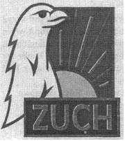 Rys. 2 2.1.Odznaką organizacyjną zuchów jest metalowy znaczek (rys. 2), przedstawiający główkę białego orła i żółtą tarczę wschodzącego słońca na niebieskim tle.