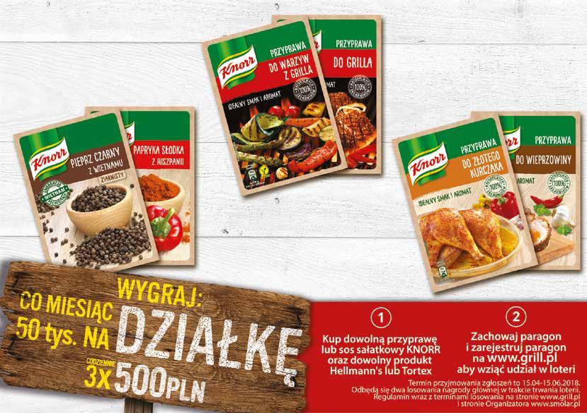 Oferta obowiązuje od 01.06.2018 *Za zakup dowolnych produktów z 2 stron nilever za kwotę min. 400 zł - możliwość zakupu 24 szt.