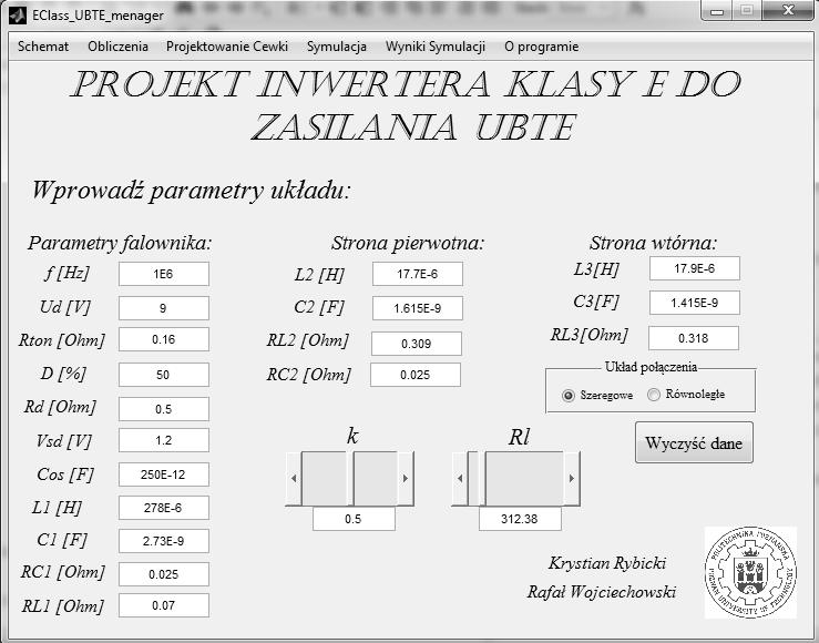 266 Krystian Rybicki, Rafał M Wojciechowski ności od zmian powiązanych z nimi pozostałych parametrów układu, tj.