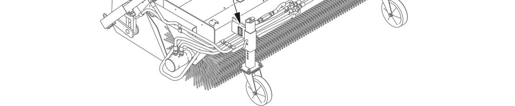 PRONAR ZM-1250 ROZDZIAŁ 1 RYSUNEK 1.2 Punkty podwieszania do transportu Punkty podwieszenia są oznaczona za pomocą nalepek informacyjnych.