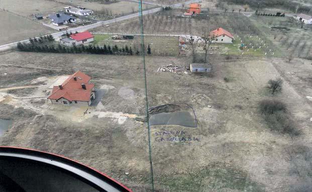 Kontrola z powietrza pozwala wstrzymać czynności, które mogą doprowadzić do rozszczelnienia gazociągu czy awarii gazociągu.