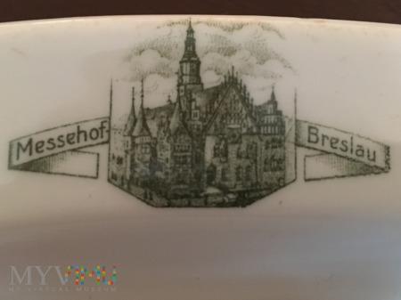 Talerz z restauracji Messehof w Breslau (Wrocław) 209-0-02 Talerz z restauracji Messehof w Breslau (Wrocław) 925 Talerz z restauracji Messehof w Breslau.