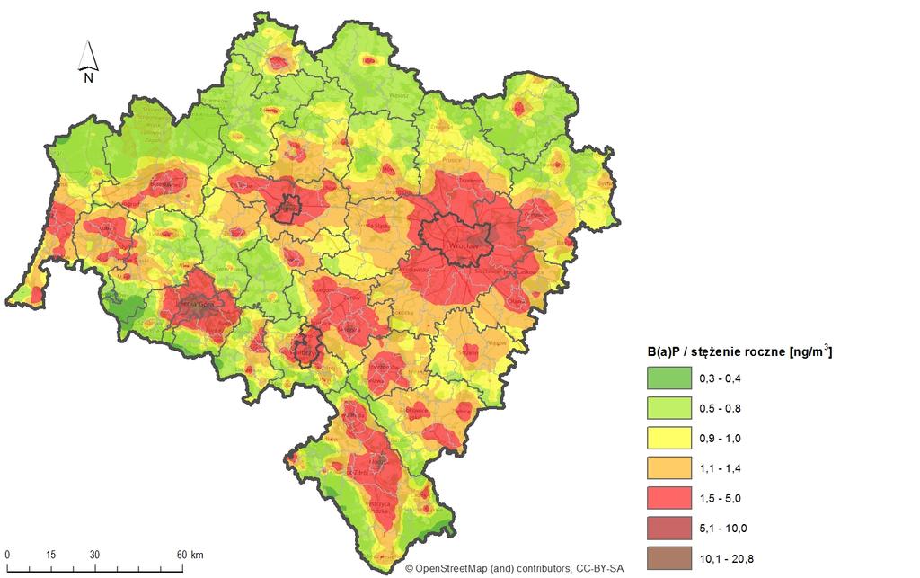 Źródło: WIOŚ we Wrocławiu, Ocena roczna